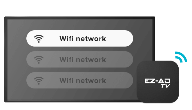Install 2 in-store digital signage screen with promotional content